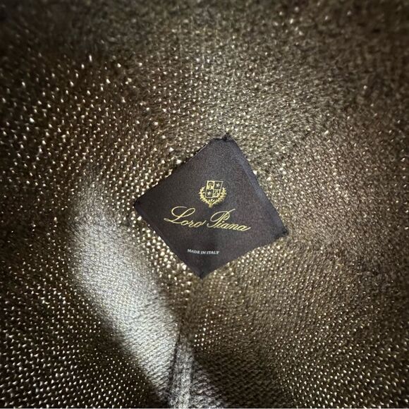 Loro Piana Pastore Cashmere Blend Bucket Hat Made in Italy Tundra Melange Medium main image 11